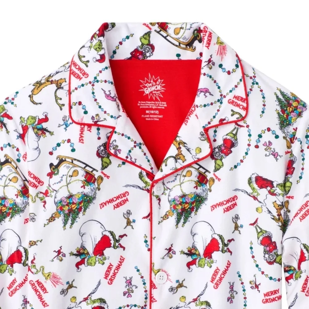 Grinch Youth 2-piece Holiday Pajama Set